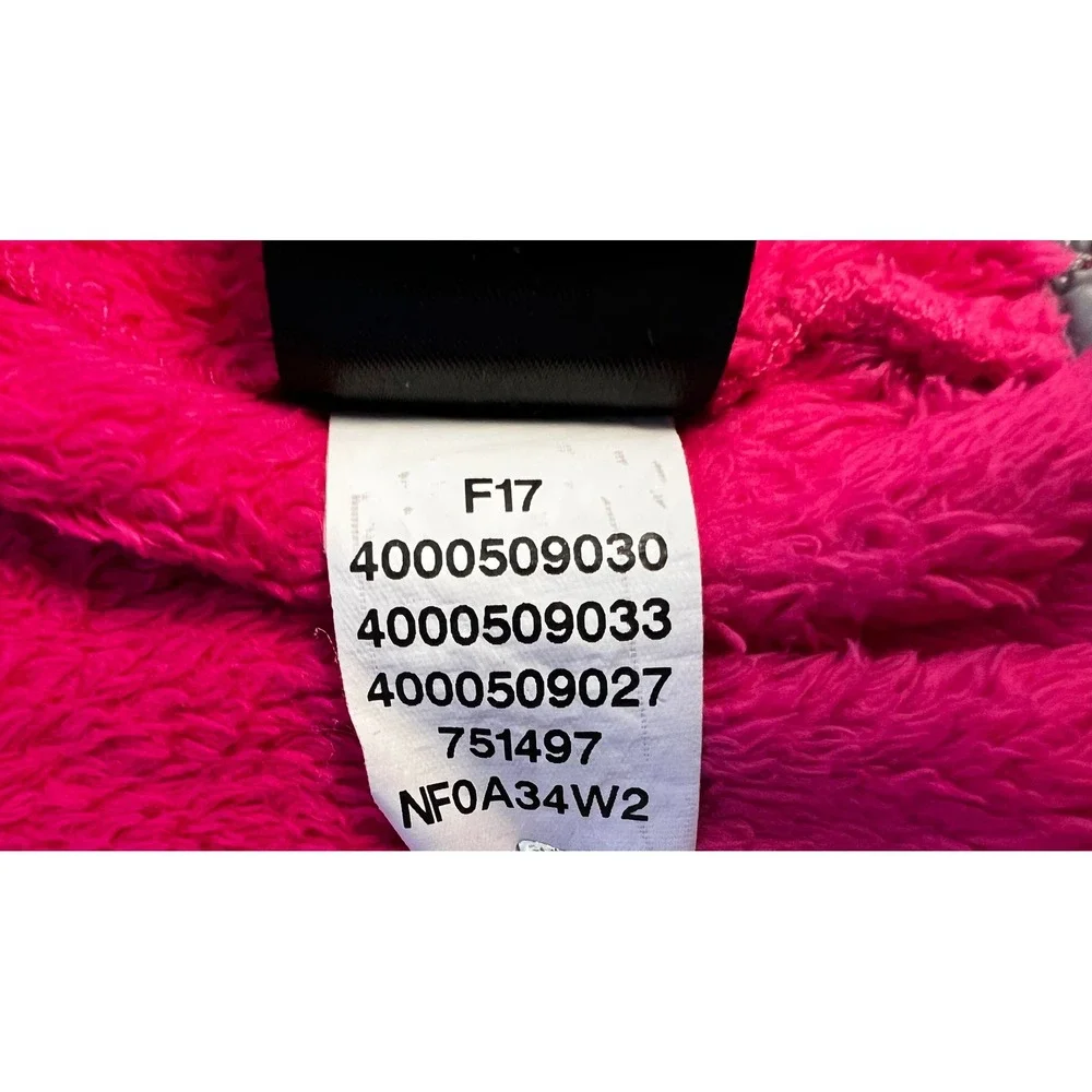 The North Face Infant Fleece Hoodie Jacket Pink Gray Full‎ Zip 6-12 Months